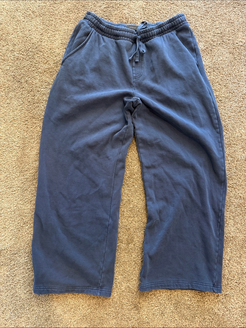 Cotton On Men's Navy Drawstring Baggy Sweatpants
